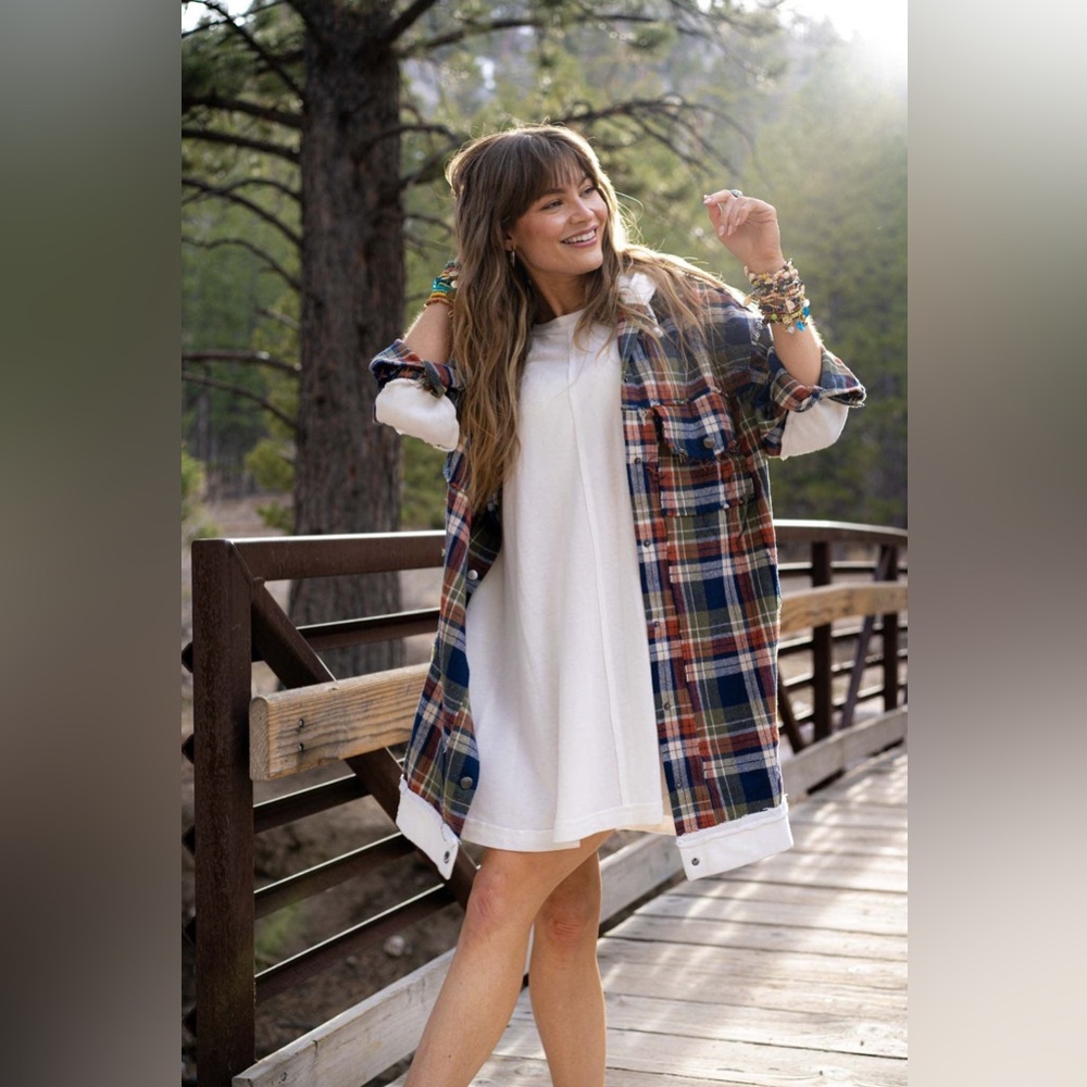 POL Plaid Oversized Layer Jacket *GOOD USED CONDITION*